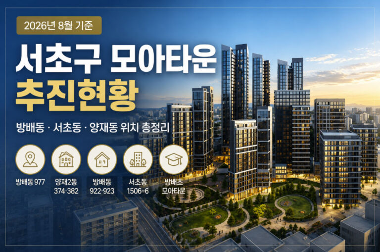 서초구 모아타운 추진현황 | 방배초,방배동,서초동,양재동