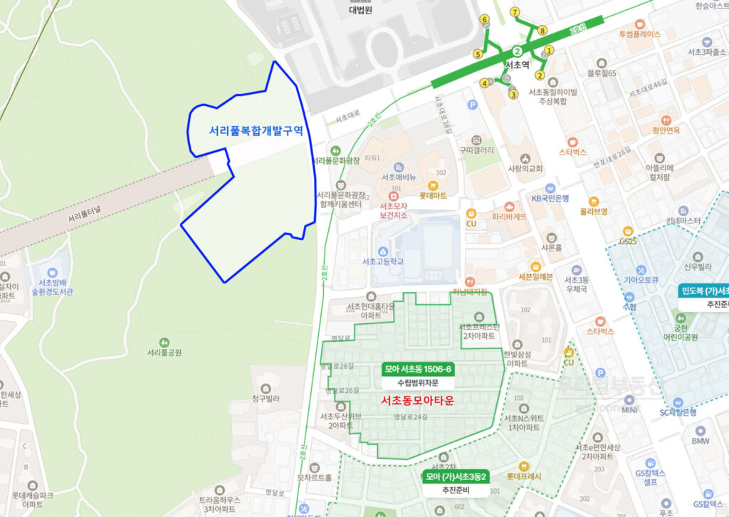 서초동모아타운위치